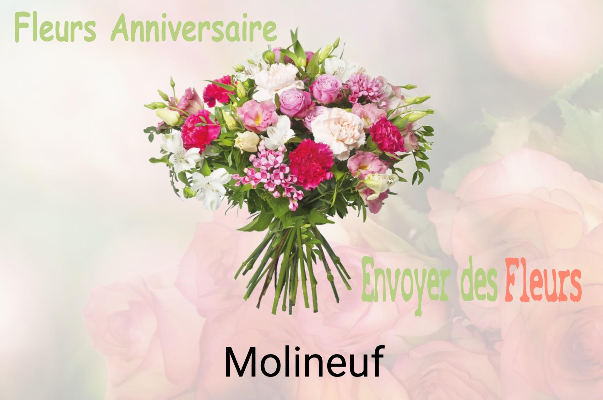 Bouquet de fleurs d’anniversaire livré à Molineuf